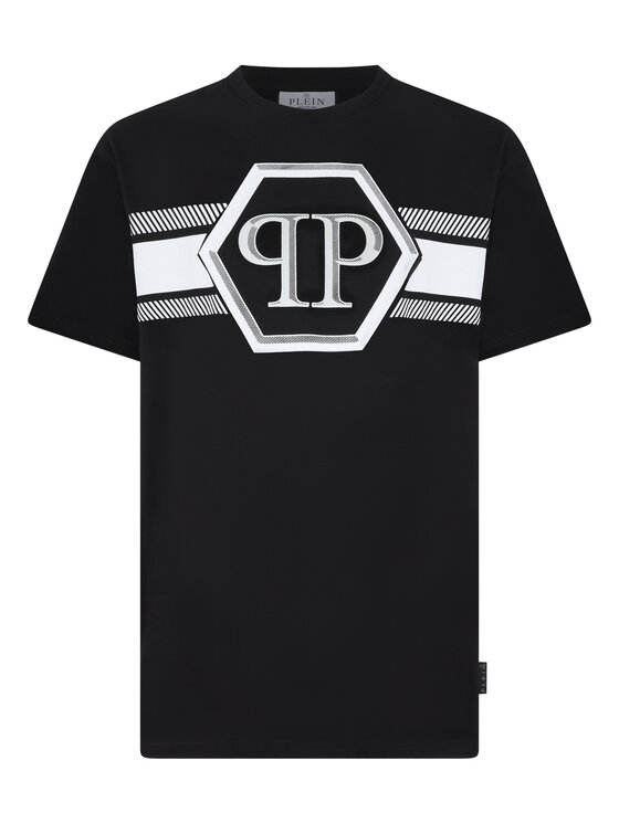 PHILIPP PLEIN PHILIPP PLEIN T-Shirt 29877 Czarny Regular Fit