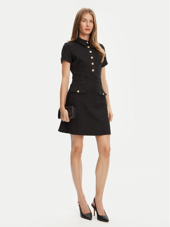 Guess Guess Úpletové šaty W5YK18 KCXO2 Černá Regular Fit