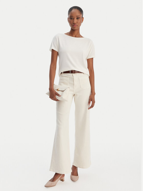 Marella Marella T-krekls Fervida 2615971021 Écru Regular Fit
