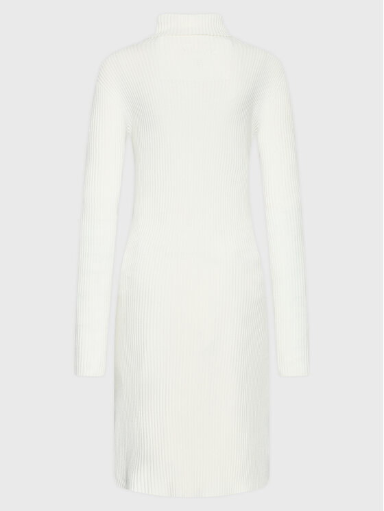 Vestito di maglia 3M7616N Bianco Slim Fit