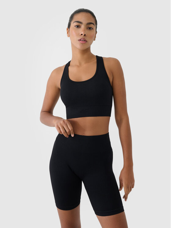 4F 4F Szorty sportowe MULTI ACTIVE Czarny Slim Fit
