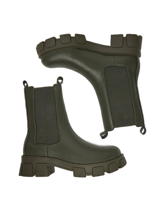DeeZee DeeZee Kotníková obuv s elastickým prvkem 12837-22 Khaki