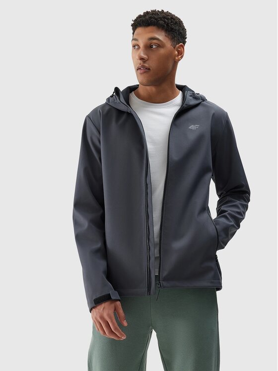 4F 4F Giacca softshell 4FWSS24 TSOFM234 22S ANTRACYT 3XL Nero Regular Fit
