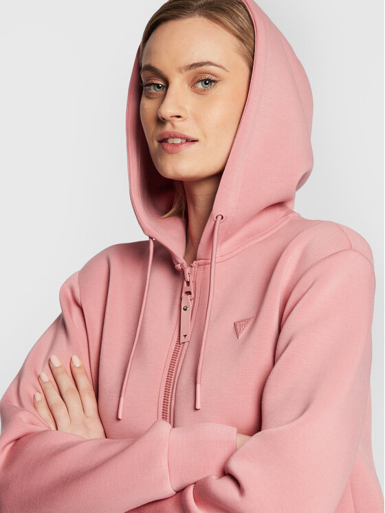 Guess Guess Majica dugih rukava V3RQ11 K7UW2 Ružičasta Regular Fit