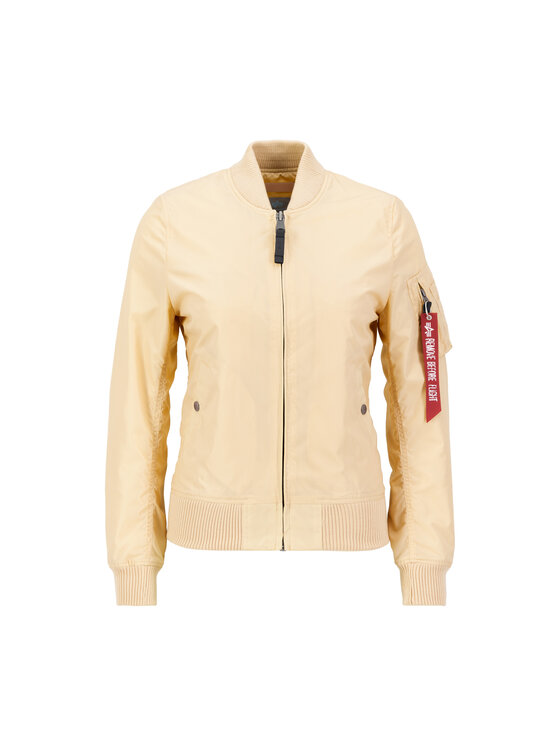 Alpha Industries Alpha Industries Kurtka bomber MA-1 TT Two Tone Bomber Jacket Women Beżowy Slim Fit
