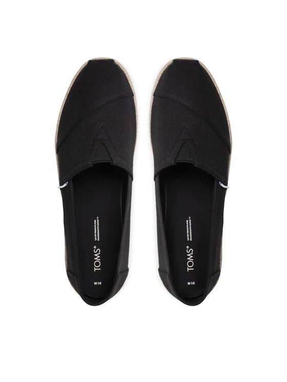 Toms Toms Еспадрильї Alpargata Rope 10019670 Чорний