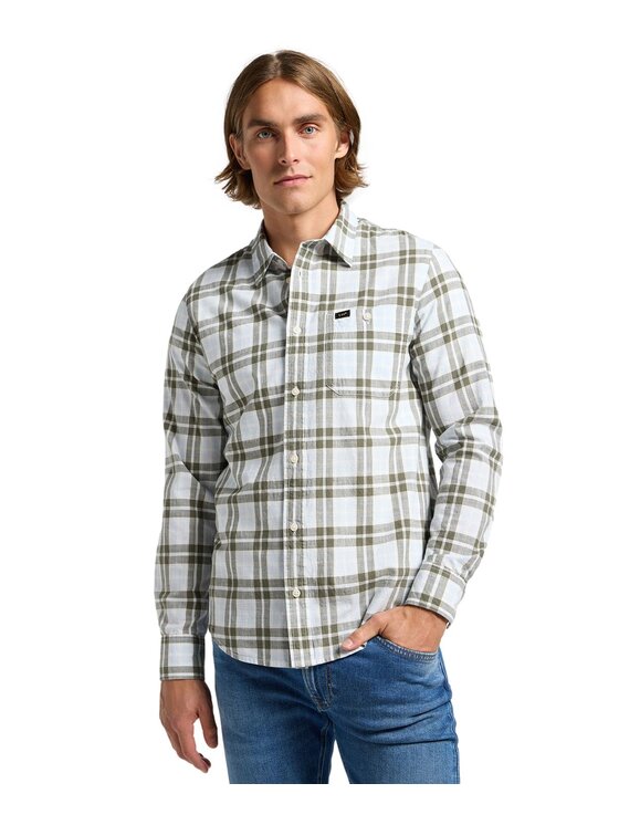 Lee Lee Koszula SURE SHIRT Biały Regular Fit