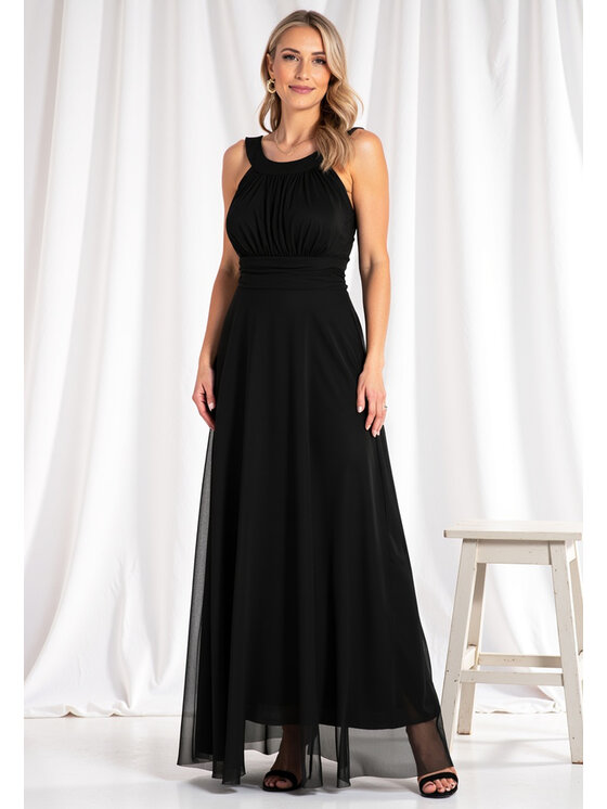 FIGL FIGL Abito da sera M1171 Nero Flared Fit