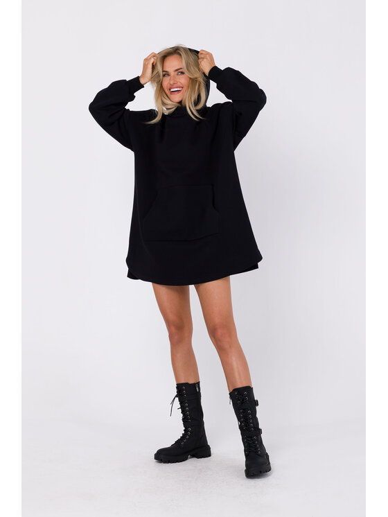 Made of Emotion Made of Emotion Každodenné šaty M762 Čierna Modern Fit