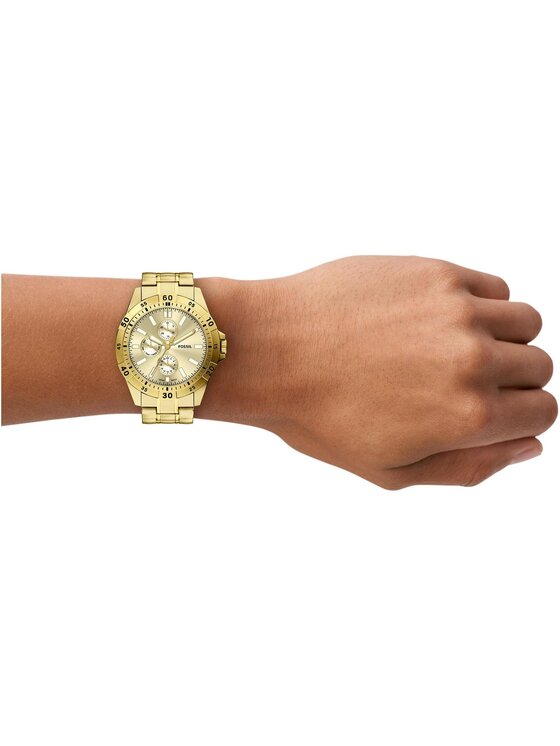 Fossil Fossil Zegarek FS6194 Złoty