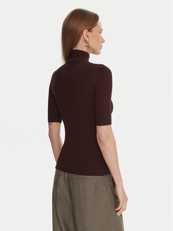 Kontatto Kontatto Rollkragenpullover 3M0821C Braun Slim Fit