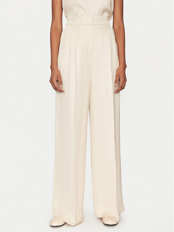 Marella Marella Palazzo bikses Pianosa 2515131041 Bēšs Wide Leg