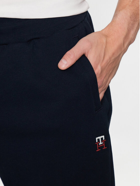 Tommy Hilfiger Tommy Hilfiger Spodnie dresowe Small Imd MW0MW32059 Granatowy Regular Fit