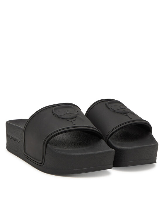 KARL LAGERFELD KARL LAGERFELD Παντόφλες Kondo Maxi KL80819M Μαύρο