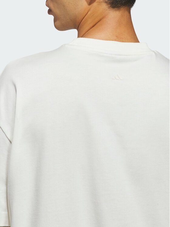 adidas adidas Koszulka techniczna Basketball Biały Loose Fit