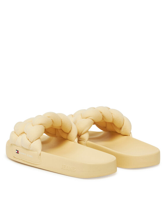 Tommy Jeans Tommy Jeans Papucs Tjw Braided Slide EN0EN02764 Sárga