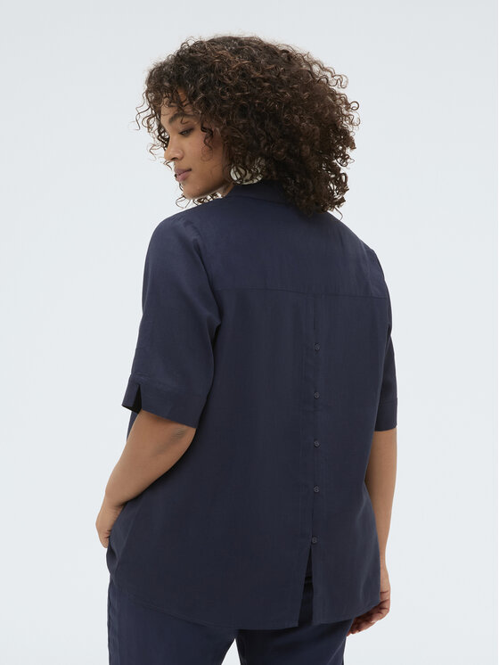 Fiorella Rubino Fiorella Rubino Camicia 5059T001465N034 Blu Boxy Fit