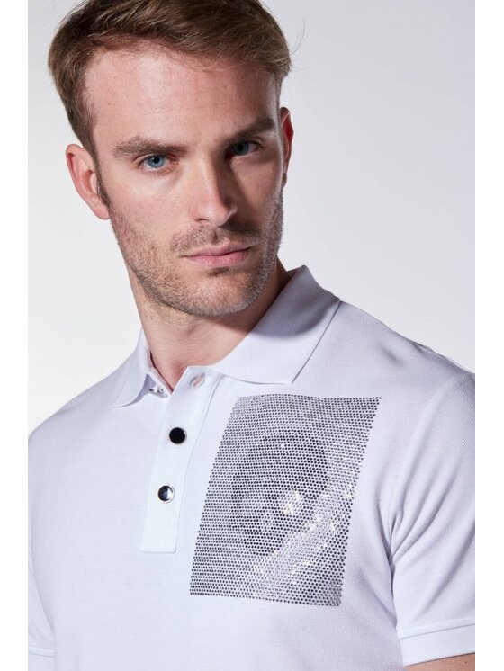 Just Cavalli Just Cavalli Polokošile S03GL0055 N21368 Bílá Regular Fit