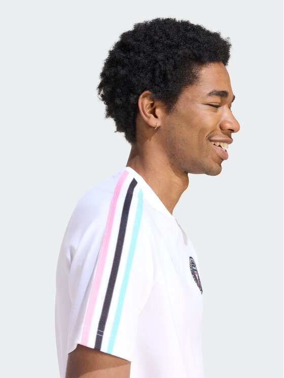 adidas adidas Koszulka techniczna 172017 Biały Slim Fit