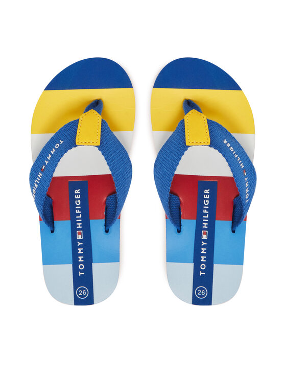 Tommy Hilfiger Tommy Hilfiger Šlepetės per pirštą T3X8-33907-0058Y913 M Tamsiai mėlyna