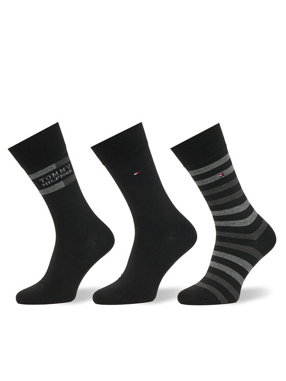 Tommy Hilfiger Tommy Hilfiger Lange Socken 701235376 Schwarz