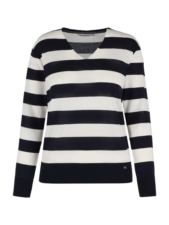 Volcano Volcano Sweter S-HOJA Granatowy Regular Fit