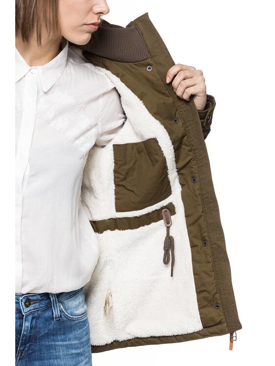 Lee Lee Kurtka damska FIELD JACKET Beżowy Slim Fit