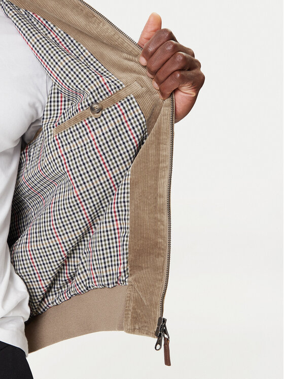 Gant Gant Bomber jakna Corduroy 7006547 Rjava Regular Fit