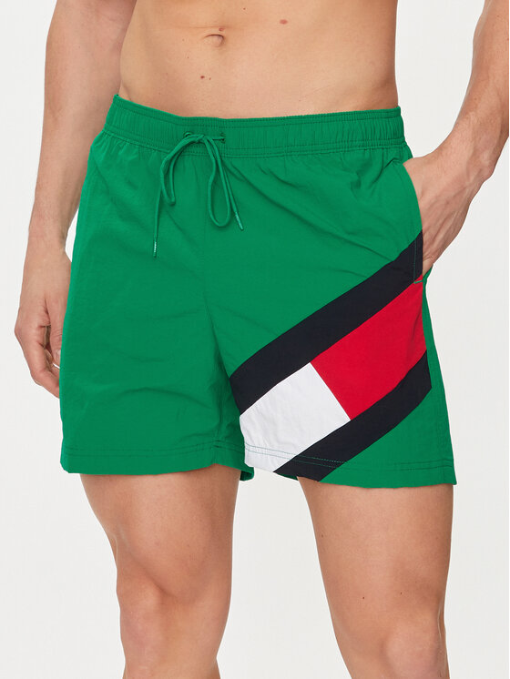 Tommy Hilfiger Pantaloncini da bagno UM0UM02048 Verde Slim Fit | Modivo.it