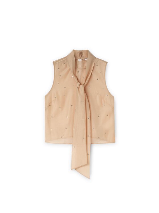 Motivi Motivi Top D764Q000493N002 Écru Regular Fit