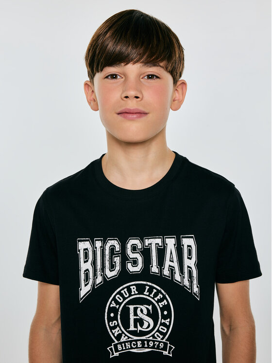 BIG STAR BIG STAR T-Shirt MAUTER Czarny Basic Fit
