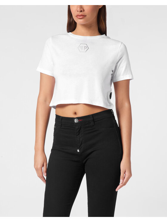 PHILIPP PLEIN PHILIPP PLEIN T-Shirt 11623 Biały Regular Fit