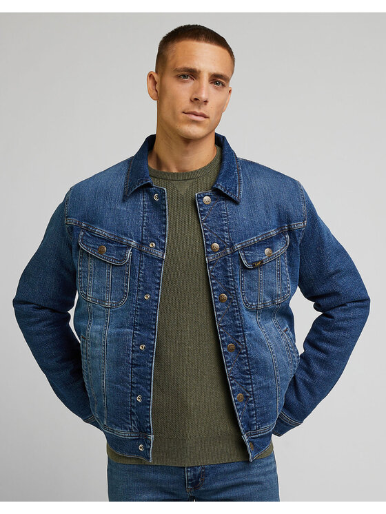 Kurtka jeansowa Lee, Rozmiar XL, Niebieski, REVERSABLE RIDER