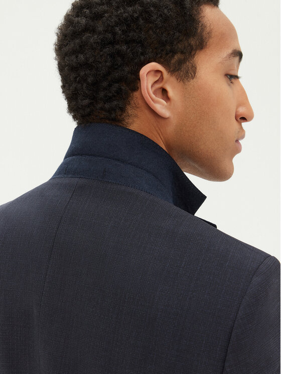BOSS BOSS Garnitur Huge 50534914 Granatowy Slim Fit