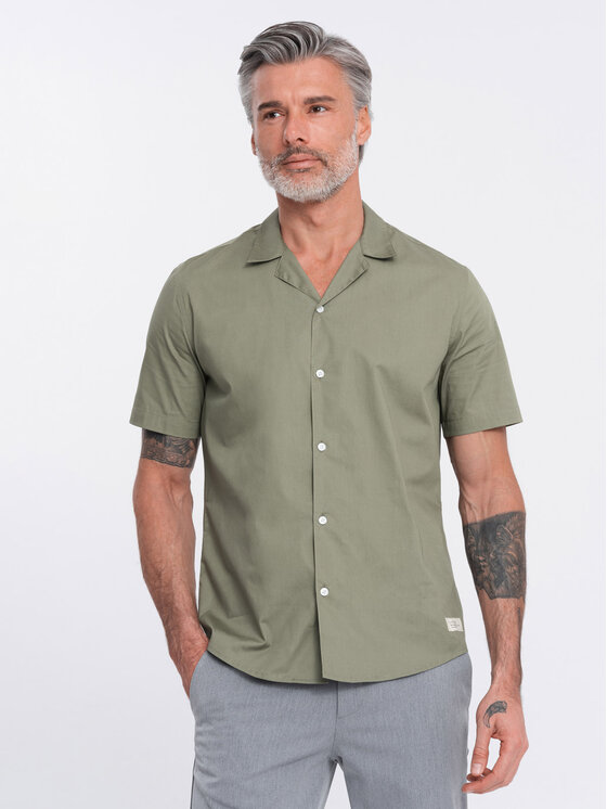 Koszula, rozmiar L, Khaki, OM-SHSS-0168