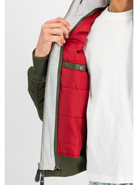 Alpha Industries Alpha Industries Kurtka bomber MA-1 D-Tec Hood Bomber Jacket Zielony Slim Fit