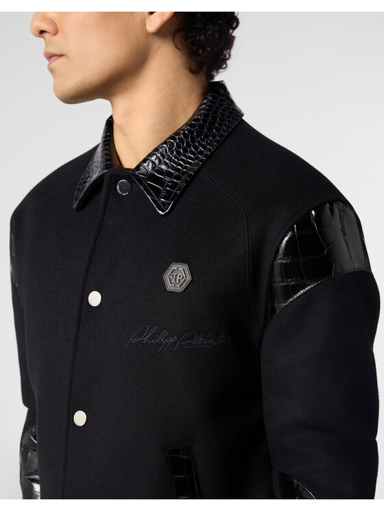 PHILIPP PLEIN PHILIPP PLEIN Kurtka puchowa 31283 Czarny Regular Fit