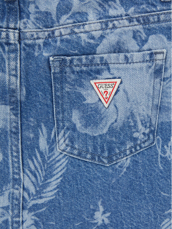Guess Guess Φούστα τζιν J6GD26 D45E0 Μπλε Regular Fit