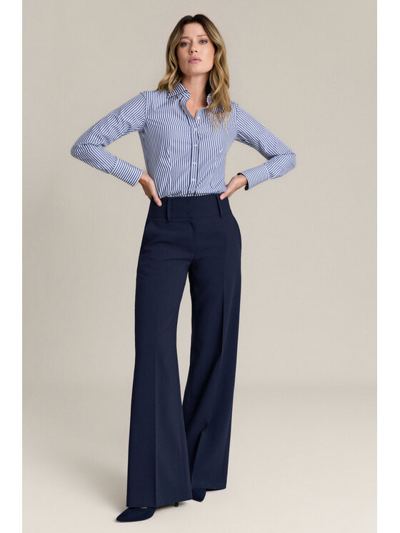 Lancerto Lancerto Spodnie materiałowe Leda SP073126000016 Granatowy Wide Leg