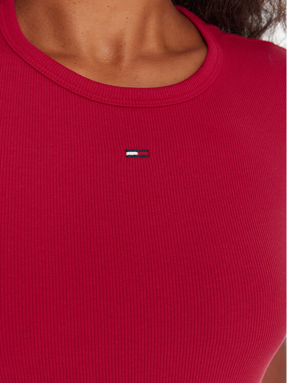 Tommy Jeans Tommy Jeans Футболка Essential DW0DW17383 Рожевий Slim Fit