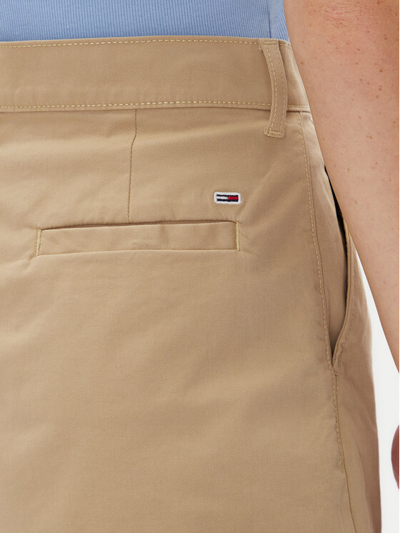 Tommy Jeans Tommy Jeans Stoffshorts Claire DW0DW21643 Beige Regular Fit