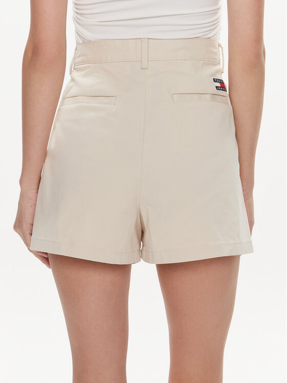 Tommy Jeans Tommy Jeans Kratke hlače Claire DW0DW17775 Bež Regular Fit