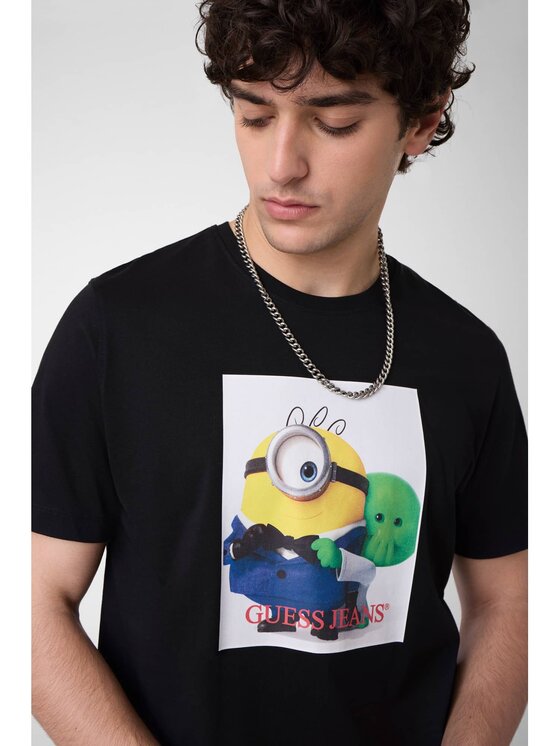 Guess Guess T-Shirt 183588 Černá Classic Fit