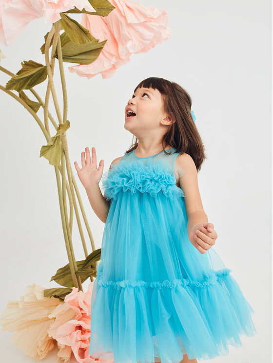 Abel & Lula Abel & Lula Rochie elegantă 5051 Turcoaz Regular Fit