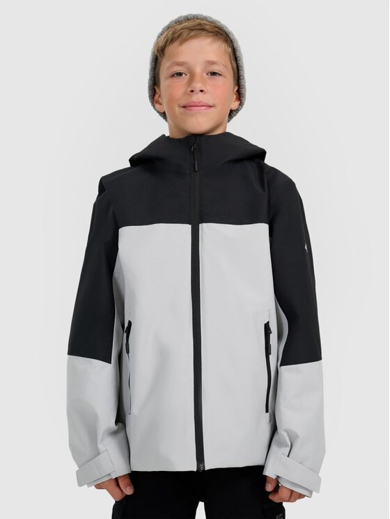 4F 4F Giacca di transizione 4FJRAW25TTJAM1014-25S Grigio Regular Fit