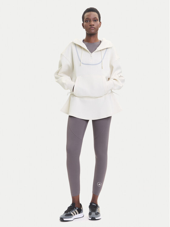 adidas by Stella McCartney adidas by Stella McCartney Majica dugih rukava Peplum JX9108 Bež Loose Fit