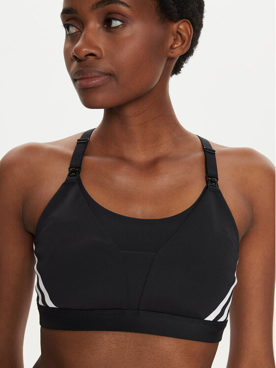 adidas Soutien gorge sport Powerimpact Luxe Medium Support Maternity IT2727 Noir Slim Fit Modivo