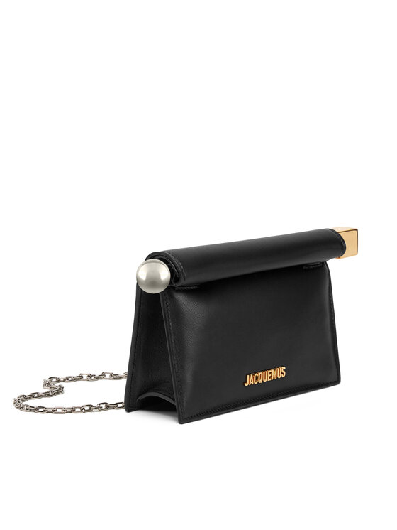 JACQUEMUS JACQUEMUS Дамска чанта La Petite Pochette Rond C 24E241BA392-3171 Черен