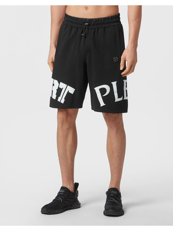Plein Sport Plein Sport Pantaloncini 1987 Nero Jogger Fit