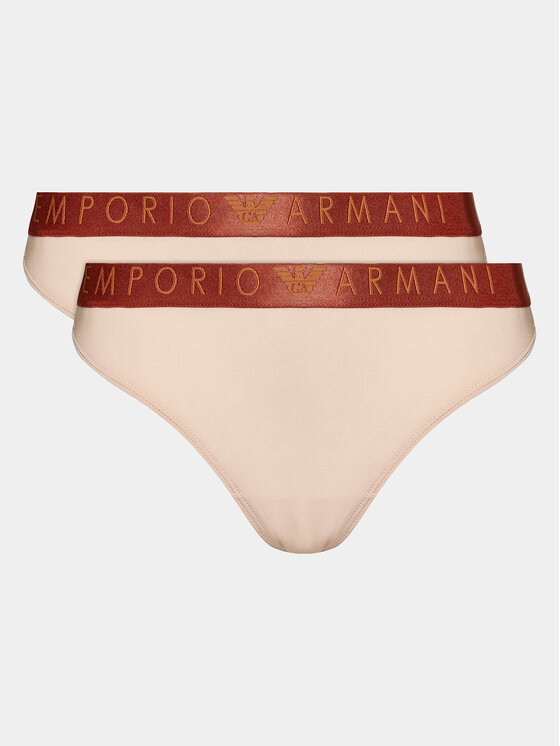 Emporio Armani Underwear Set 2 Parov Spodnjih Hlačk 163337 3F235 03050 Bež